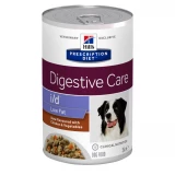 Hills Pescription Diet  Canine I/D Low Fat 354 g - zsírszegény diétára jól reagáló  GI rendellen