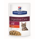 Hills Pescription Diet  Feline I/D Pouch Chicken 12x85g - gasztrointesztinális rendellenességek