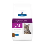 Hills Pescription Diet  Feline Y/D 1.5 kg - pajzsmirigy-problémák, hyperthyreosisos macskák keze