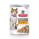 Hills Science Plan Feline Young Adult SterilizedCat Chicken Alutasak 12x85g