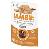 Iams Cat Delights Csirkehús És Pulykahús Szószban nedves macskatáp 85g