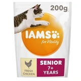 Iams Cat Senior csirke macskatáp 200g