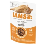 Iams Delights Senior Csirke Falatkák Ízletes Szószban nedves macskatáp 85g
