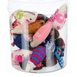 Játék macskának plüss egér és hal 9-12cm