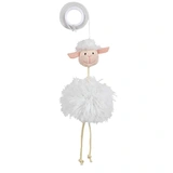 Játék Plüss Bárány Gumi Kötélen 20cm