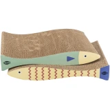 Kaparó karton hal forma 2db 40x30x11cm menta/krém