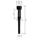 Kehelygumi 22,5mm 320x10x58,5mm szelepes Háromszög Bepattintós