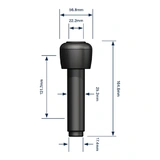 Kehelygumi 25mm Fullwood 164,6x22x25mm