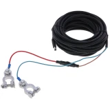 KERBL Akkukábel jack dugóval, csavaros csatlakozókkal +/-, 8m