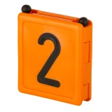 KERBL DUO jelölőszám, 2, narancssárga, 6 db/cs