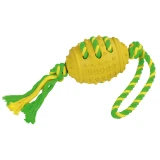 KERBL Focilabda kötélen - gumijáték