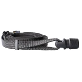 KERBL GoLeyGo 2.0 póráz, lapos fekete, 140-200 cm, 20 mm