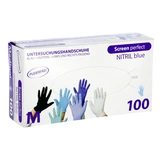 KERBL Kesztyű Eh Nitrile Púdermentes 240 Mm 5,5mil L  100 Db Kék