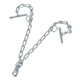 KERBL Kikötőlánc kétszárú , karabinerrel 70 cm -es  6mm