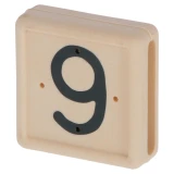 KERBL Lábjelölőszám, 10 db/cs, 9 fehér