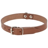 KERBL Mexica bőr nyakörv, fekete, 27-33cm, 12mm