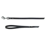 KERBL Mexica bőr póráz, fekete, 100cm, 12mm