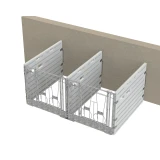 KERBL Moduláris borjúbox, két állásos, falra szerelhető