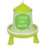 KERBL Műanyag baromfi etető lábakkal, 4,8 l / 4 kg - I love my ladies