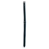 KERBL Mexica bőr nyakörv, fekete, 20-23cm, 10mm