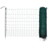 KERBL Premium Poultry net vp. baromfiháló, elektromos, egy leszúrós, 50 m, 122 cm, zöld