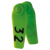 KERBL Primaflex krotália  0 sorszámozott - komplett (25 db/cs) 49x18 mm