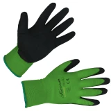 KERBL Smooth Grip zöld, latex hab borítású kesztyű 8/M