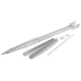 KERBL Spirál föld- és tartóhorgony készlet