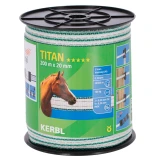 KERBL TITAN vp szalag, 200 m, 20 mm, fehér/zöld
