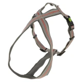 KERBL Xenos hám, szürke/piros, 40-60 cm, 20 mm