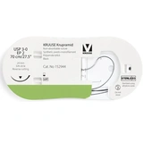 Krupramid varrat, USP 3-0/EP 2, 70 cm, fekete, 24 mm-es tű, 3/8 kör, fordított vágás, 12/db