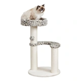 .Macska kaparófa Leo, 82 cm, krémszínű