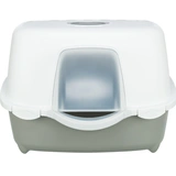 .Macska wc Davio kültéri, tetővel 56x39x39cm homok/fehér