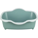 Macska Wc Davio peremmel 56x26x39cm zöld/fehér