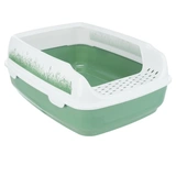 Macska WC Delio Peremmel, 38 × 20 × 50 cm Mintás, Zöld/Fehér