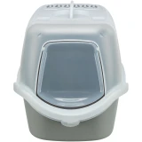 Macska Wc Vico ajtóval 40x40x56cm szürke/fehér