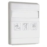 Merida Toalett ülőke higiéniai papíralátét adagoló, fehér, műanyag