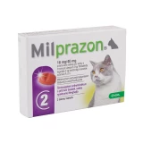 Milprazon 16 mg/40 mg felnőtt macska tabletta 2x