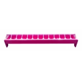 Műanyag baromfi etetővályú 75 cm pink