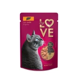 My Love teljes értékű, szaftos alutasak felnőtt macskáknak Májjal 85g
