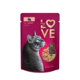 My Love teljes értékű, szaftos alutasak felnőtt macskáknak Nyúllal 85g
