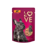 -My Love teljes értékű, szaftos alutasakos eledel felnőtt kutyáknak Halakkal 100g