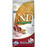 N&D Dog Ancestral Grain csirke, tönköly, zab & gránátalma adult light medium/maxi 12kg