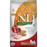 N&D Dog Ancestral Grain csirke, tönköly, zab & gránátalma adult mini 2,5kg