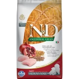 N&D Dog Ancestral Grain csirke, tönköly, zab&gránátalma puppy medium&maxi 2,5kg
