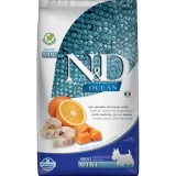 N&D Dog Ocean tőkehal, sütőtök & narancs adult mini 2,5kg