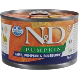 N & D Pumpkin Dog konzerv bárány & áfonya sütőtökkel adult mini 140gr