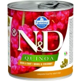 N & D Quinoa Dog konzerv fürj & kókusz 285g