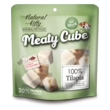 Natural Kitty Meaty Cube 100% Tilápia Hallal 60g