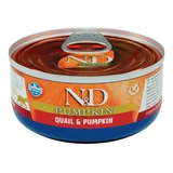 N&D Cat konzerv fürj & sütőtök 70g